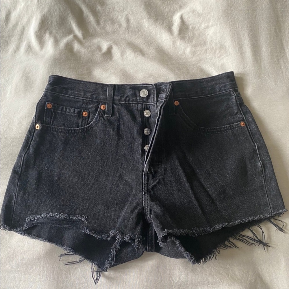 Levi’s Black Jean Shorts
